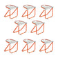 Modern Style Dining Chair Plastic Folding Side Chair for Dining Room Orange 8 Piece Set Clearhalo 'Dining Chairs' 'Dining Tables & Seating' 'dining_chair' 'furn' 'furn_dining_chair' 'Furniture' 'Kitchen & Dining Furniture' 7656725
