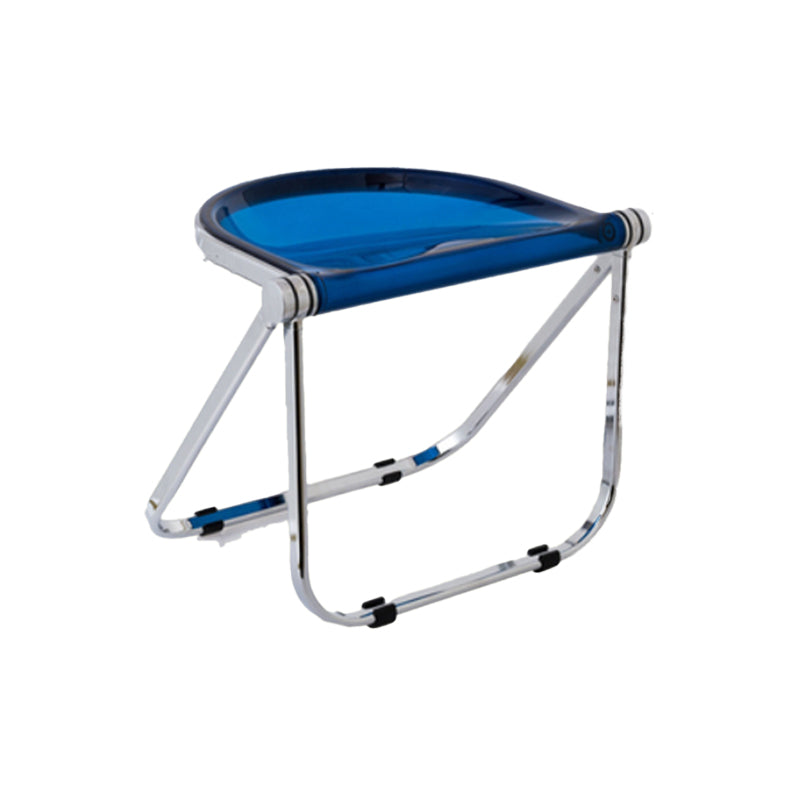 Modern Style Dining Chair Plastic Folding Side Chair for Dining Room Blue 1 Piece Clearhalo 'Dining Chairs' 'Dining Tables & Seating' 'dining_chair' 'furn' 'furn_dining_chair' 'Furniture' 'Kitchen & Dining Furniture' 7656731