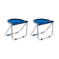 Modern Style Dining Chair Plastic Folding Side Chair for Dining Room Blue 2 Piece Set Clearhalo 'Dining Chairs' 'Dining Tables & Seating' 'dining_chair' 'furn' 'furn_dining_chair' 'Furniture' 'Kitchen & Dining Furniture' 7656732