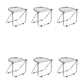 Modern Style Dining Chair Plastic Folding Side Chair for Dining Room Clear 6 Piece Set Clearhalo 'Dining Chairs' 'Dining Tables & Seating' 'dining_chair' 'furn' 'furn_dining_chair' 'Furniture' 'Kitchen & Dining Furniture' 7656744