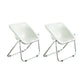 Modern Style Dining Chair Plastic Folding Side Chair for Dining Room White-Silver 2 Piece Set Clearhalo 'Dining Chairs' 'Dining Tables & Seating' 'dining_chair' 'furn' 'furn_dining_chair' 'Furniture' 'Kitchen & Dining Furniture' 7656772