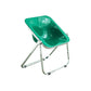 Modern Style Dining Chair Plastic Folding Side Chair for Dining Room Green Silver 1 Piece Clearhalo 'Dining Chairs' 'Dining Tables & Seating' 'dining_chair' 'furn' 'furn_dining_chair' 'Furniture' 'Kitchen & Dining Furniture' 7656786