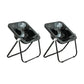 Modern Style Dining Chair Plastic Folding Side Chair for Dining Room Black-Black 2 Piece Set Clearhalo 'Dining Chairs' 'Dining Tables & Seating' 'dining_chair' 'furn' 'furn_dining_chair' 'Furniture' 'Kitchen & Dining Furniture' 7656802