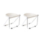 Modern Style Dining Chair Plastic Folding Side Chair for Dining Room Milky White 2 Piece Set Clearhalo 'Dining Chairs' 'Dining Tables & Seating' 'dining_chair' 'furn' 'furn_dining_chair' 'Furniture' 'Kitchen & Dining Furniture' 7656806