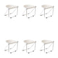 Modern Style Dining Chair Plastic Folding Side Chair for Dining Room Milky White 6 Piece Set Clearhalo 'Dining Chairs' 'Dining Tables & Seating' 'dining_chair' 'furn' 'furn_dining_chair' 'Furniture' 'Kitchen & Dining Furniture' 7656808