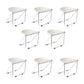 Modern Style Dining Chair Plastic Folding Side Chair for Dining Room Milky White 8 Piece Set Clearhalo 'Dining Chairs' 'Dining Tables & Seating' 'dining_chair' 'furn' 'furn_dining_chair' 'Furniture' 'Kitchen & Dining Furniture' 7656809