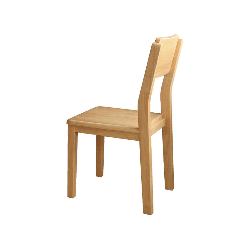 Modern Style Armless Dining Chair Wooden Frame Open Back Dining Chair for Dining Room
