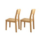 Modern Style Armless Dining Chair Wooden Frame Open Back Dining Chair for Dining Room