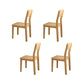 Modern Style Armless Dining Chair Wooden Frame Open Back Dining Chair for Dining Room