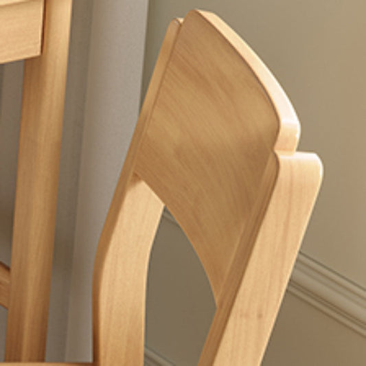 Silla de comedor sin brazo de estilo moderno silla de comedor de madera abierta para comedor para comedor
