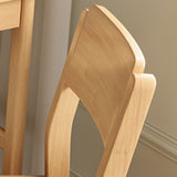 Modern Style Armless Dining Chair Wooden Frame Open Back Dining Chair for Dining Room