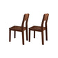 Modern Style Armless Dining Chair Wooden Frame Open Back Dining Chair for Dining Room