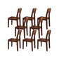 Modern Style Armless Dining Chair Wooden Frame Open Back Dining Chair for Dining Room