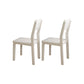 Modern Style Armless Dining Chair Wooden Frame Open Back Dining Chair for Dining Room