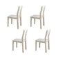 Modern Style Armless Dining Chair Wooden Frame Open Back Dining Chair for Dining Room