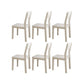 Modern Style Armless Dining Chair Wooden Frame Open Back Dining Chair for Dining Room