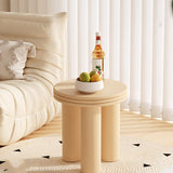 Modern Round Side Table 3 Legs End Table with Round Wood Top Clearhalo 'Coffee & Accent Tables' 'End & Side Tables' 'end_side_tables' 'furn' 'furn_end_side_tables' 'Furniture' 'Living Room Furniture' 7657191