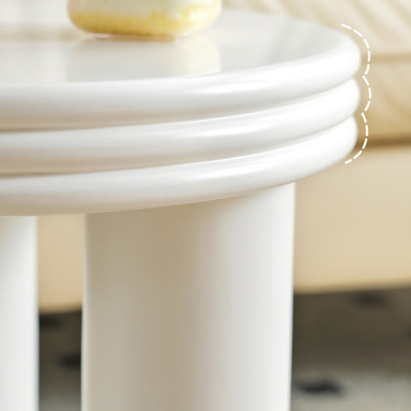 Modern Round Side Table 3 Legs End Table with Round Wood Top Clearhalo 'Coffee & Accent Tables' 'End & Side Tables' 'end_side_tables' 'furn' 'furn_end_side_tables' 'Furniture' 'Living Room Furniture' 7657203