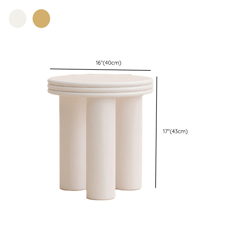 Modern Round Side Table 3 Legs End Table with Round Wood Top Clearhalo 'Coffee & Accent Tables' 'End & Side Tables' 'end_side_tables' 'furn' 'furn_end_side_tables' 'Furniture' 'Living Room Furniture' 7657205