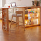 Modern Style Stone Rectangle Bar Stool Table Table for Living Room Clearhalo 'Bar Furniture' 'Bar Tables' 'bar_tables' 'furn' 'furn_bar_tables' 'Furniture' 'Kitchen & Dining Furniture' 7657378