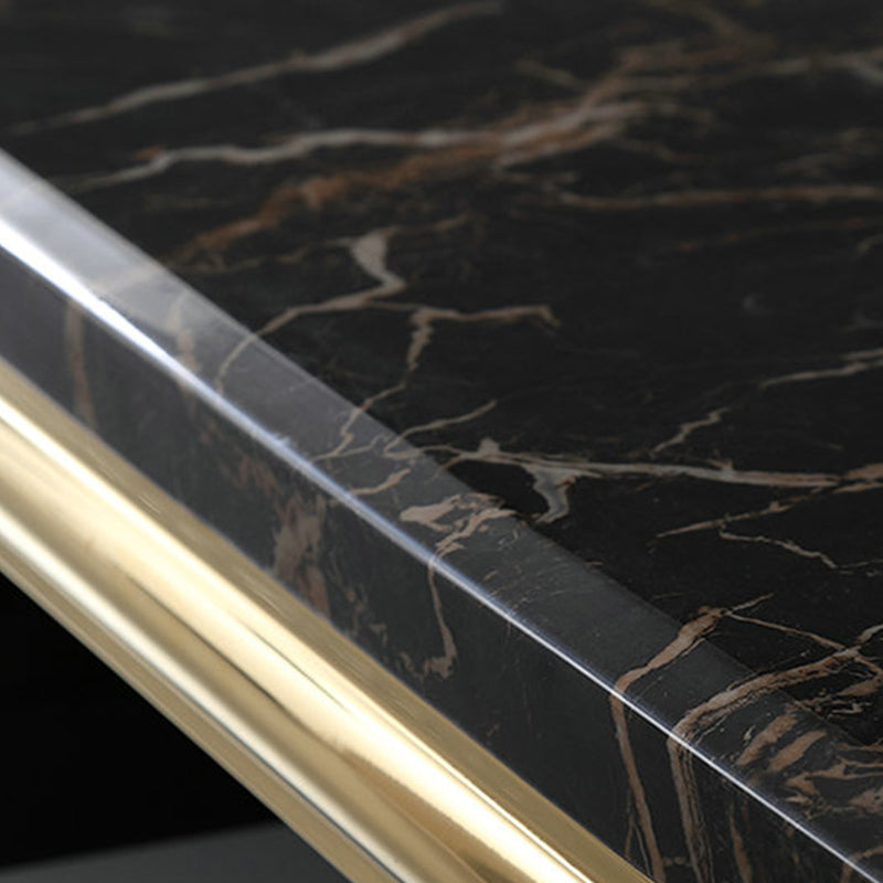 Marble Coffee or End Table with Storage Drawers Rectangle Block Clearhalo 'Coffee & Accent Tables' 'Coffee Tables' 'coffee_tables' 'furn' 'furn_coffee_tables' 'Furniture' 'Living Room Furniture' 7657555