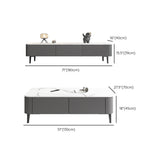 4 gambe tavolo da cocktail di caffè con cassetti di stoccaggio top rettangolo