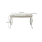 White Color Rectangle Marble Fixed Dinner Table with 4 Legs for Dining Room