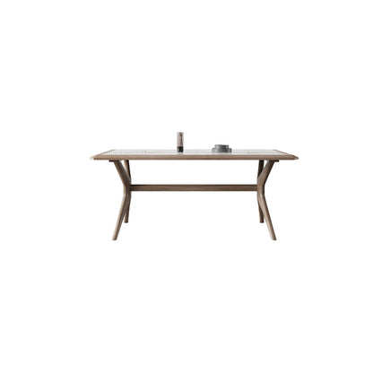 Modern Rectangular Stone Top Dining Table with Solid Wood Legs for Living Room Without Chairs Clearhalo 'Dining Tables & Seating' 'Dining Tables' 'dining_table' 'furn' 'furn_dining_table' 'Furniture' 'Kitchen & Dining Furniture' 7658840