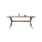 Modern Rectangular Stone Top Dining Table with Solid Wood Legs for Living Room Clearhalo 'Dining Tables & Seating' 'Dining Tables' 'dining_table' 'furn' 'furn_dining_table' 'Furniture' 'Kitchen & Dining Furniture' 7658844