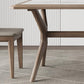 Modern Rectangular Stone Top Dining Table with Solid Wood Legs for Living Room Clearhalo 'Dining Tables & Seating' 'Dining Tables' 'dining_table' 'furn' 'furn_dining_table' 'Furniture' 'Kitchen & Dining Furniture' 7658846
