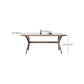 Modern Rectangular Stone Top Dining Table with Solid Wood Legs for Living Room Clearhalo 'Dining Tables & Seating' 'Dining Tables' 'dining_table' 'furn' 'furn_dining_table' 'Furniture' 'Kitchen & Dining Furniture' 7658850