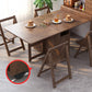 Moderne rechthoekige massief houten eettafel met lade, 68,9" x 31,5" x 29,5"