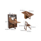 Moderne rechthoekige massief houten eettafel met lade, 68,9" x 31,5" x 29,5"