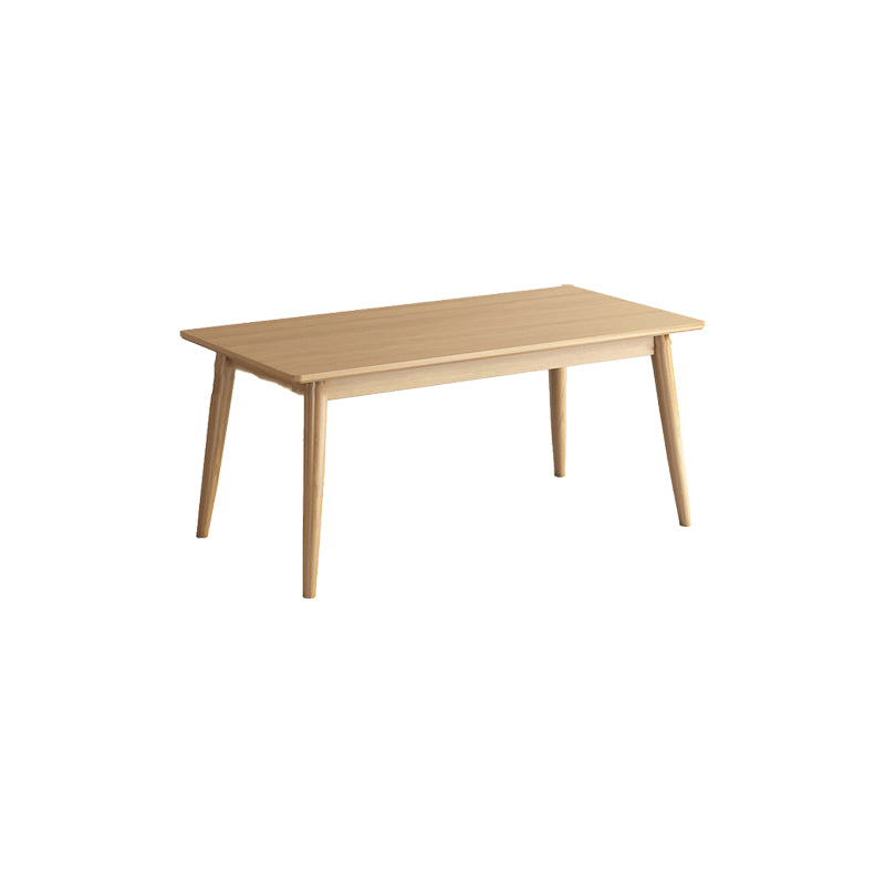 Contemporary Solid Wood Rectangular Dining Table for Dining Hall Without Chairs Clearhalo 'Dining Tables & Seating' 'Dining Tables' 'dining_table' 'furn' 'furn_dining_table' 'Furniture' 'Kitchen & Dining Furniture' 7658910