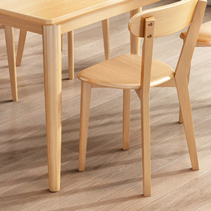 Contemporary Solid Wood Rectangular Dining Table for Dining Hall Clearhalo 'Dining Tables & Seating' 'Dining Tables' 'dining_table' 'furn' 'furn_dining_table' 'Furniture' 'Kitchen & Dining Furniture' 7658917