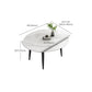 Round Dining Table White Stone Table Top with Black Metal Legs Clearhalo 'Dining Tables & Seating' 'Dining Tables' 'dining_table' 'furn' 'furn_dining_table' 'Furniture' 'Kitchen & Dining Furniture' 7658955