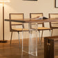 Modern Style Rectangle Solid Wood Dining Table with Double Pedestal Clearhalo 'Dining Tables & Seating' 'Dining Tables' 'dining_table' 'furn' 'furn_dining_table' 'Furniture' 'Kitchen & Dining Furniture' 7658982