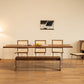 Modern Style Rectangle Solid Wood Dining Table with Double Pedestal Clearhalo 'Dining Tables & Seating' 'Dining Tables' 'dining_table' 'furn' 'furn_dining_table' 'Furniture' 'Kitchen & Dining Furniture' 7658983