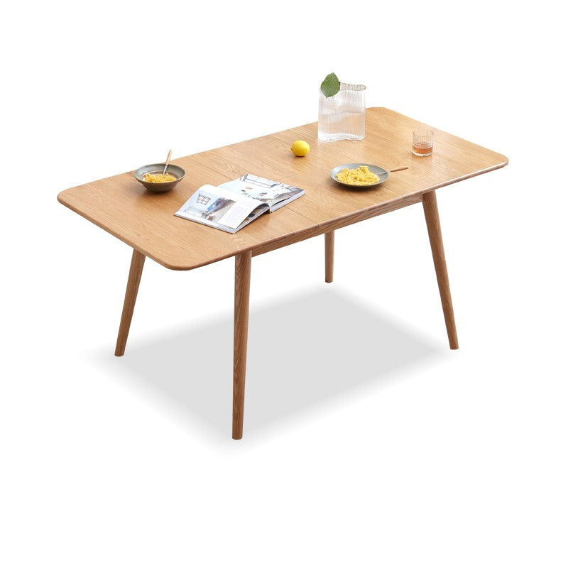 Modern Style Rectangle Extendable Wood Dining Table, 47.2" x 31.5" x 29.5" Clearhalo 'Dining Tables & Seating' 'Dining Tables' 'dining_table' 'furn' 'furn_dining_table' 'Furniture' 'Kitchen & Dining Furniture' 7659010