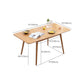 Modern Style Rectangle Extendable Wood Dining Table, 47.2" x 31.5" x 29.5" Clearhalo 'Dining Tables & Seating' 'Dining Tables' 'dining_table' 'furn' 'furn_dining_table' 'Furniture' 'Kitchen & Dining Furniture' 7659016