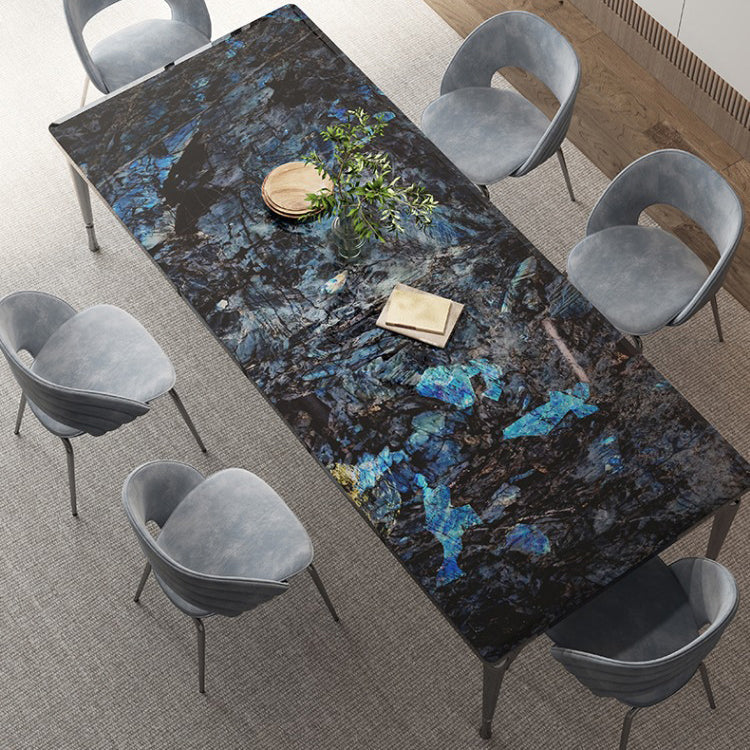 1/4/7 Stücke moderne Steindecke Rechteck Edelstahl Basis Set für Zuhause