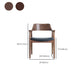 Modern Armrest Backrest Cushion Chair with Wood Legs for Dining Room Clearhalo 'Dining Chairs' 'Dining Tables & Seating' 'dining_chair' 'furn' 'furn_dining_chair' 'Furniture' 'Kitchen & Dining Furniture' 7659315