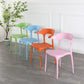 Nordic Stackable Backrest Acrylic Chair with Acrylic Legs for Dining Room