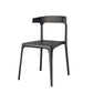 Nordic Stackable Backrest Acrylic Chair with Acrylic Legs for Dining Room