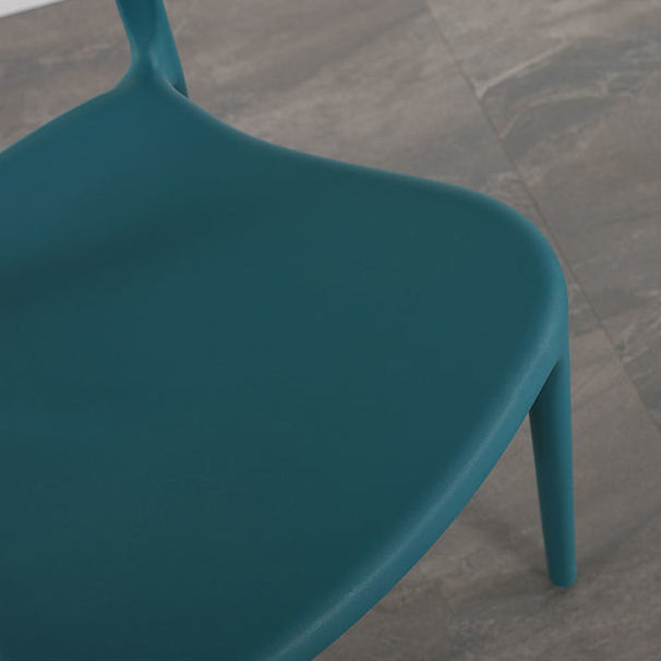 Nordic Stackable Backrest Acrylic Chair with Acrylic Legs for Dining Room