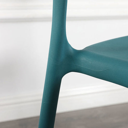Nordic Stackable Backrest Acrylic Chair with Acrylic Legs for Dining Room