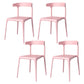 Nordic Stackable Backrest Acrylic Chair with Acrylic Legs for Dining Room