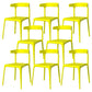 Nordic Stackable Backrest Acrylic Chair with Acrylic Legs for Dining Room