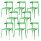 Nordic Stackable Backrest Acrylic Chair with Acrylic Legs for Dining Room