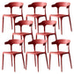 Nordic Stackable Backrest Acrylic Chair with Acrylic Legs for Dining Room